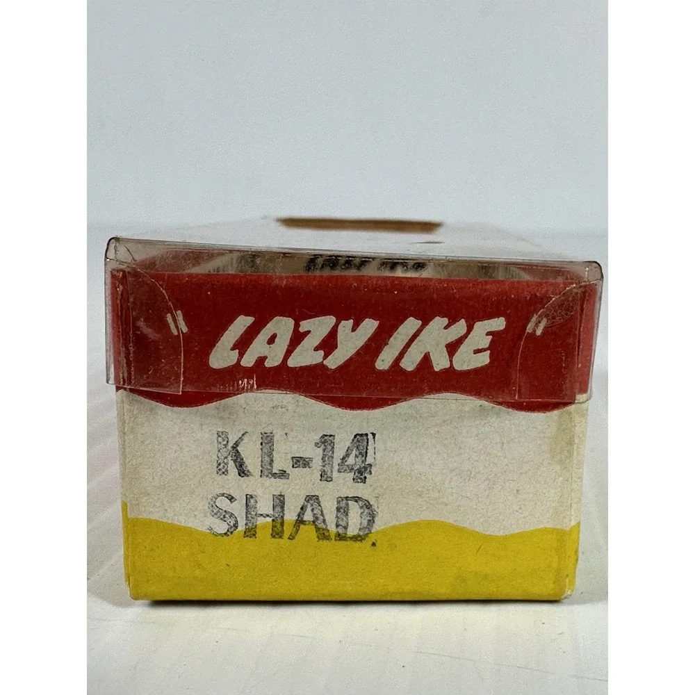Vintage Kautzky Lazy Ike 1‎ KL-14 SHAD Wooden Fishing Lure Original Box